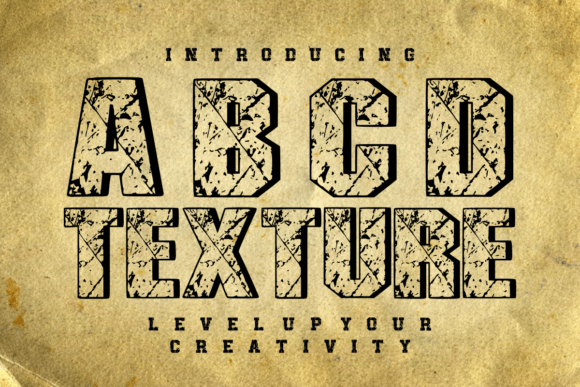 Abcd Texture: A Bold Display Font for Raw Branding