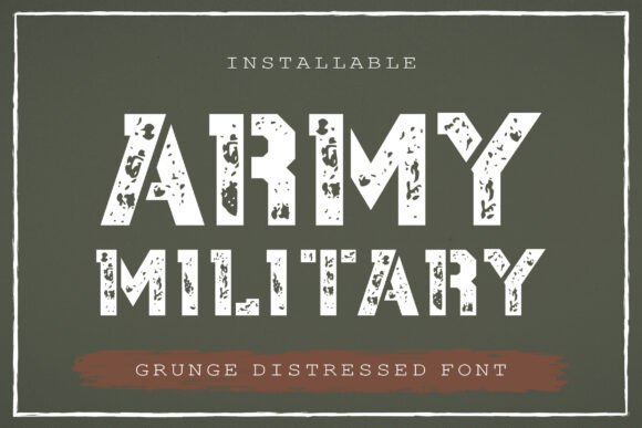 Army Military Font