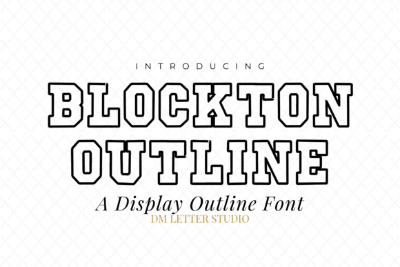 Blockton Outline Font Review