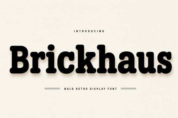 Brickhaus Font Review