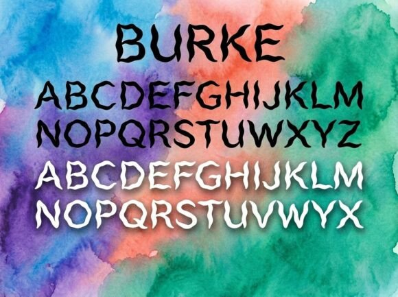 Burke Font for Creative Projects