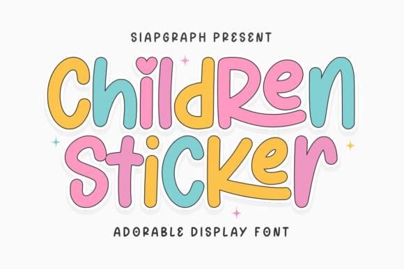 Children Sticker Font Review
