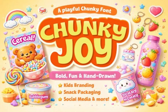 Chunky Joy Font for Creative Projects