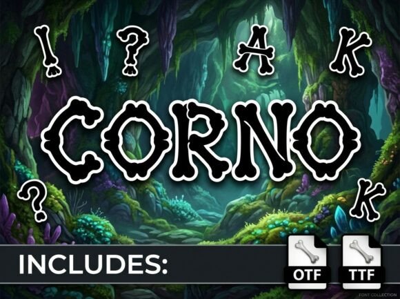 Corno Font: Prehistoric Boldness for Digital Design