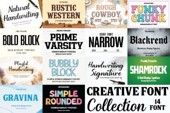 Creative Collection Font for Business Branding