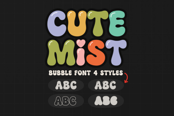 Cute Mist Font: Retro Vibes for Modern Design