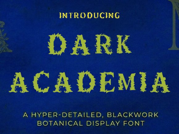 Dark Academia Font for Creative Makers