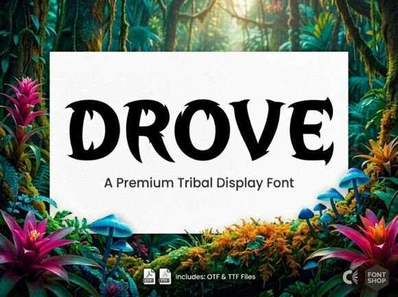 Drove: A Premium Display Font for Bold Branding