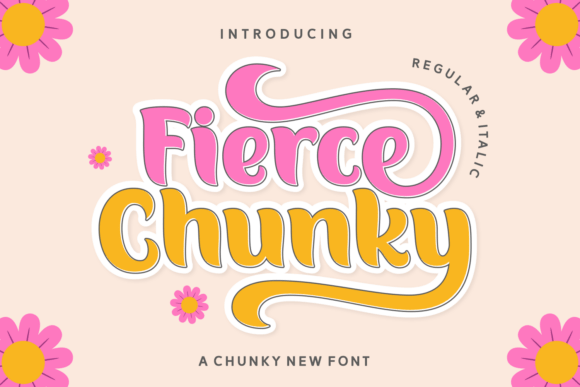 Fierce Chunky Font for Creative Makers