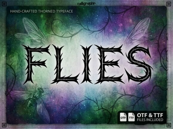 Flies Font: Bold and Wild