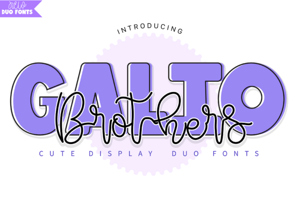 Galio Brothers Duo Font for Web Design
