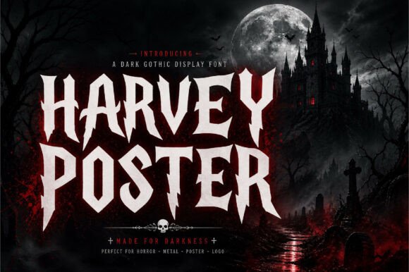 Harvey Poster Font for Bold Designs