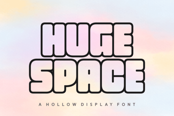 Huge Space Font for Bold Designs