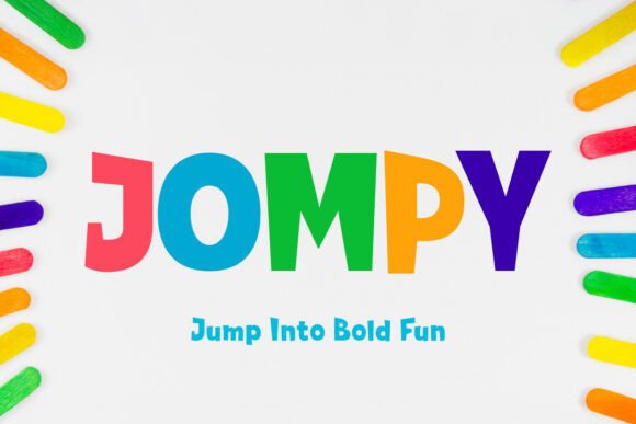 Jompy: A Bold Display Font