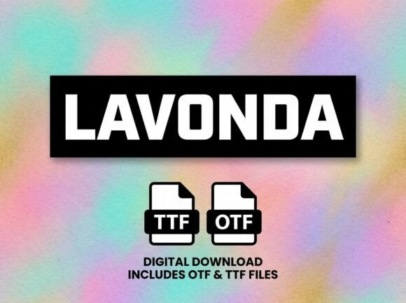 Lavonda Font for Creative Makers
