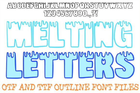 Melting Letters Font for Bold Branding