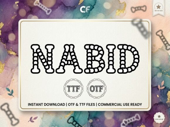 Nabid: A Bold Display Font