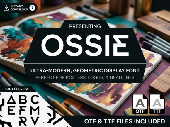 Ossie: A Bold Font for Business Branding