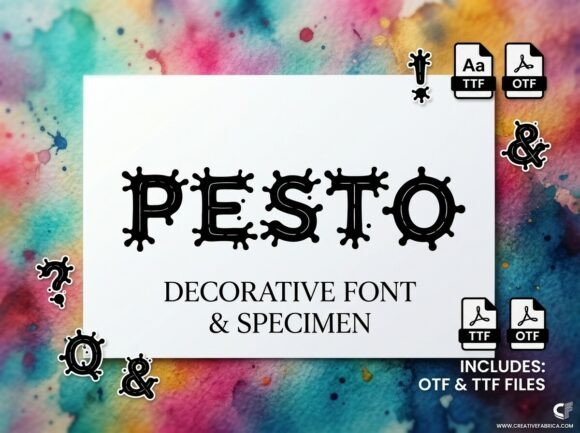 Pesto Font for Web Design