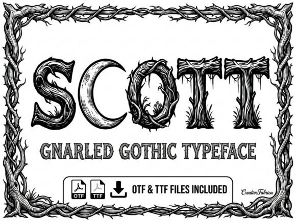 Scott Font for Creative Design