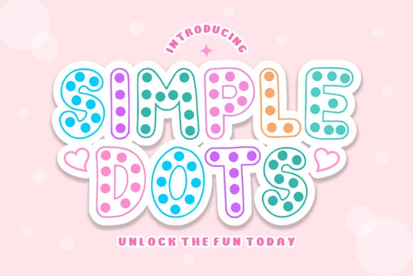 Simple Dots Font for Creative Brands