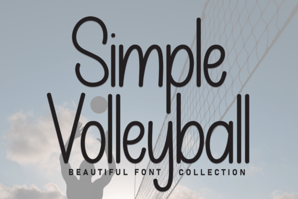 Simple Volleyball Font for Web Design