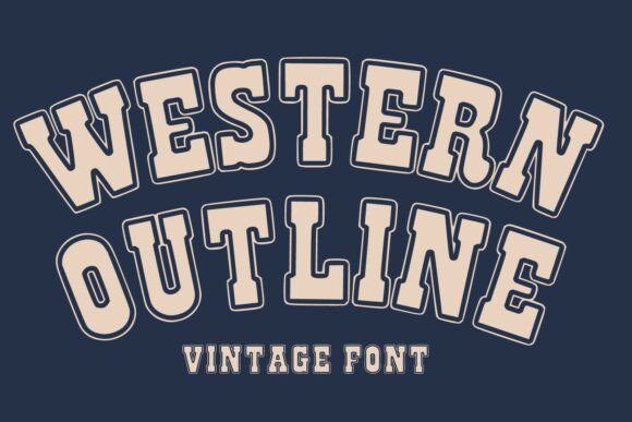 Western Outline Font for Bold Branding