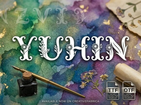 Yuhin: A Bold Display Font for Creative Projects